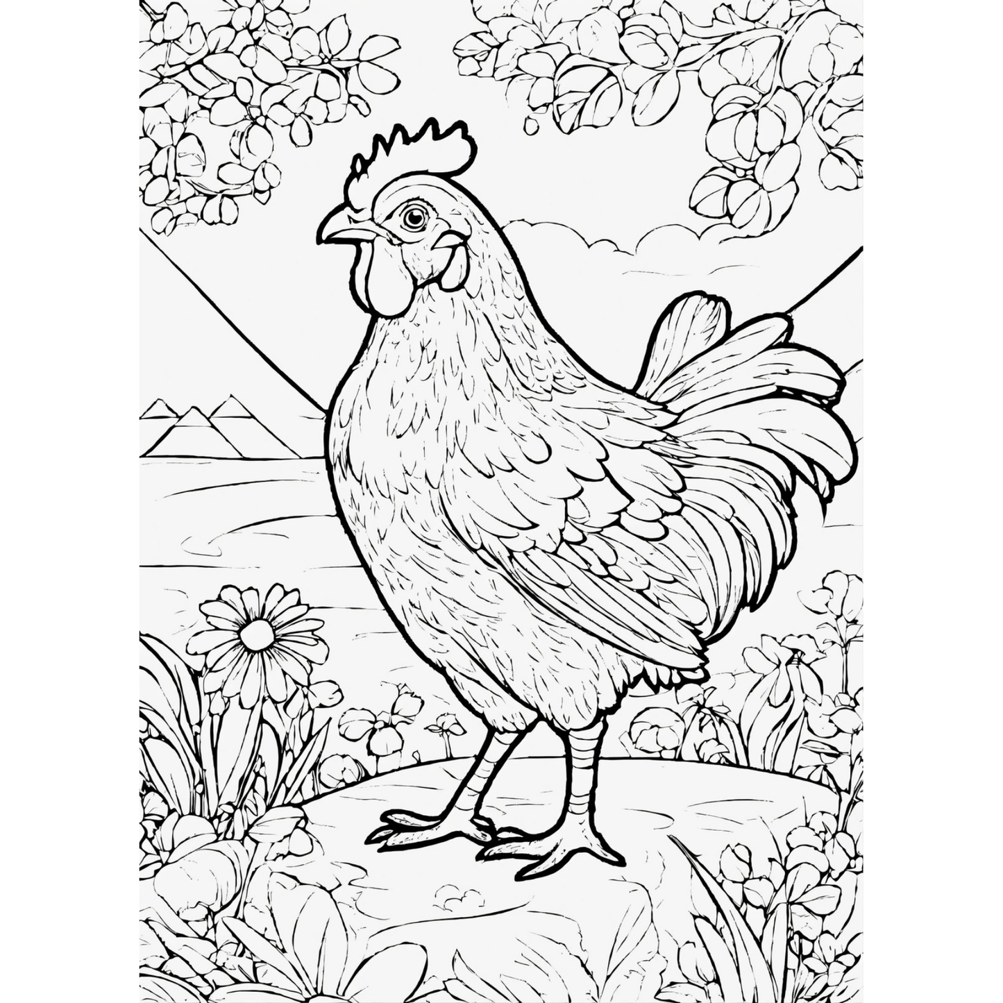 Farm Animals Coloring Book