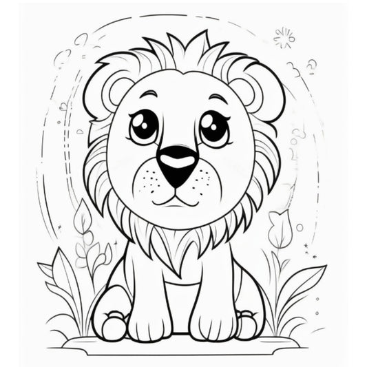 Lion Coloring Book