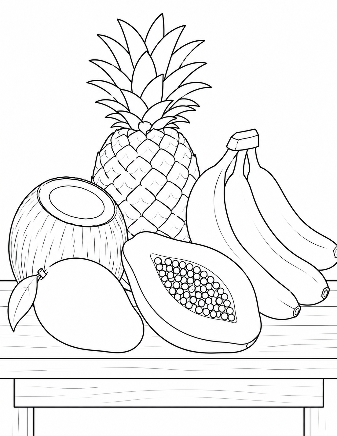 Fruit Coloring Book
