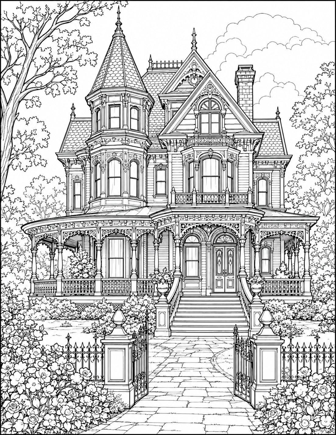 House Coloring Book
