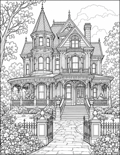 House Coloring Book