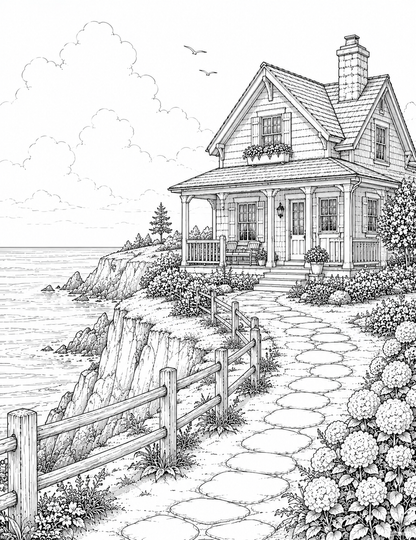 House Coloring Book