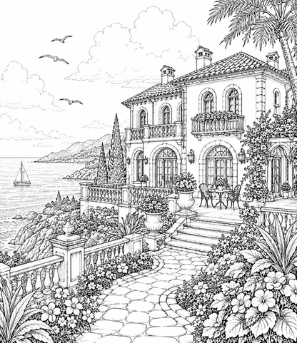 House Coloring Book