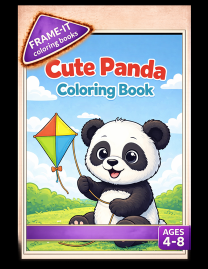 Cute Panda Coloring Book (Digital product)