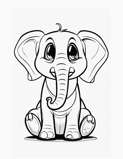 Zoo Animals Coloring Book