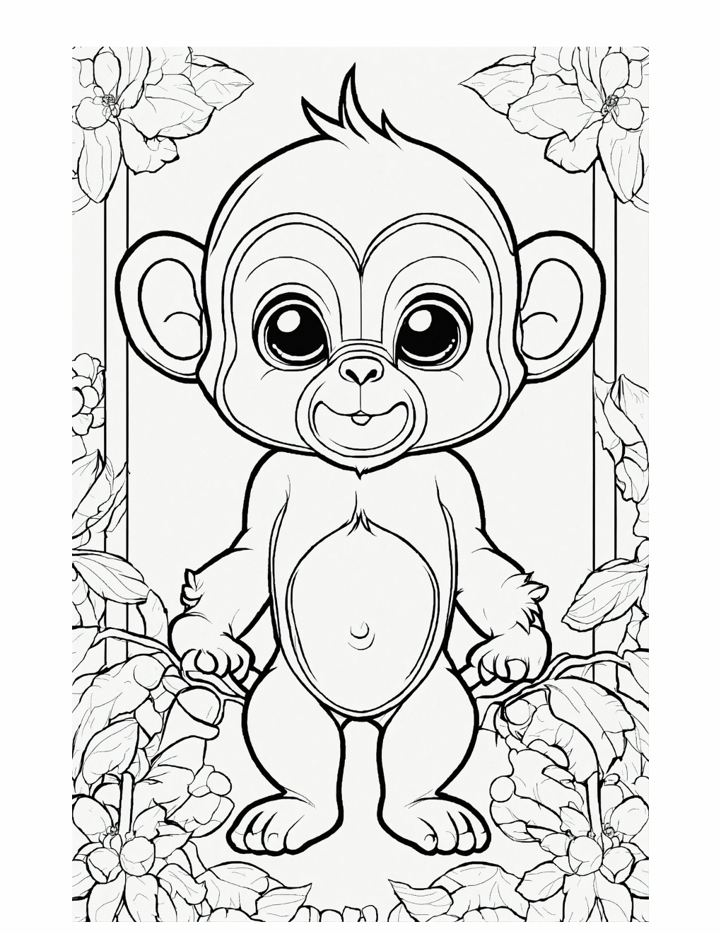 Zoo Animals Coloring Book