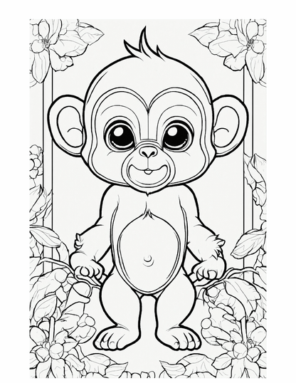 Zoo Animals Coloring Book