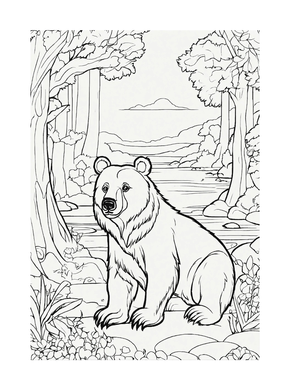 Zoo Animals Coloring Book