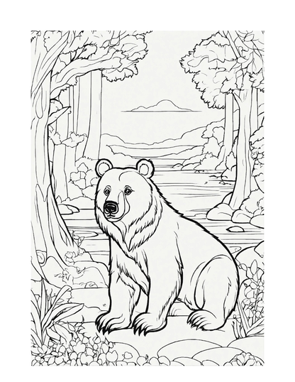 Zoo Animals Coloring Book