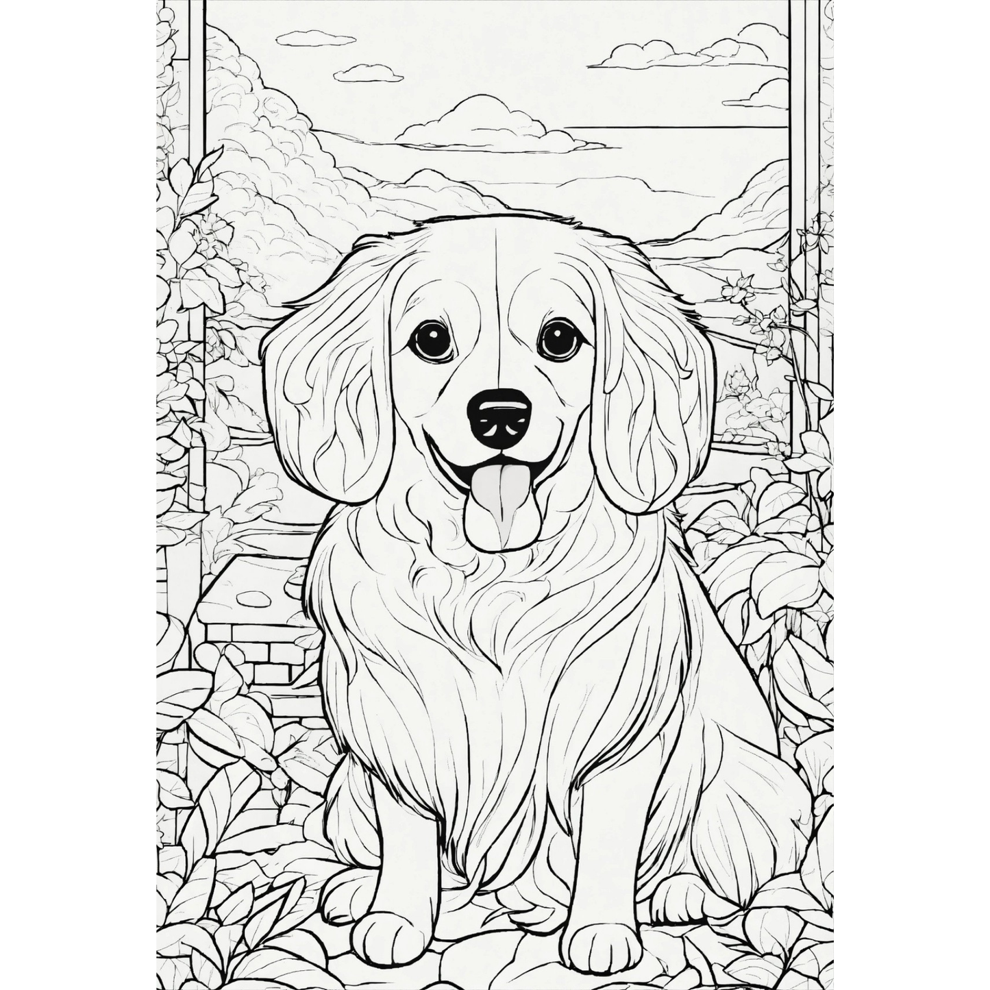 Dog Coloring Book
