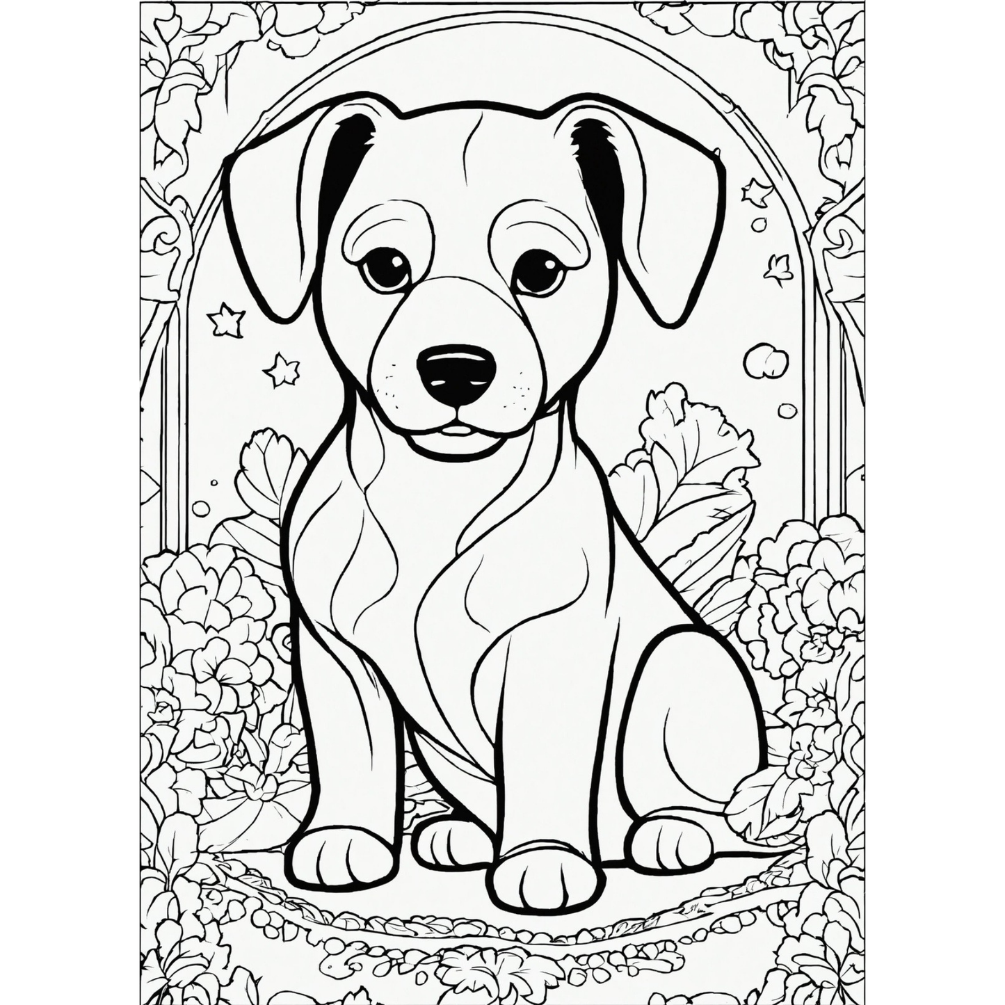 Dog Coloring Book