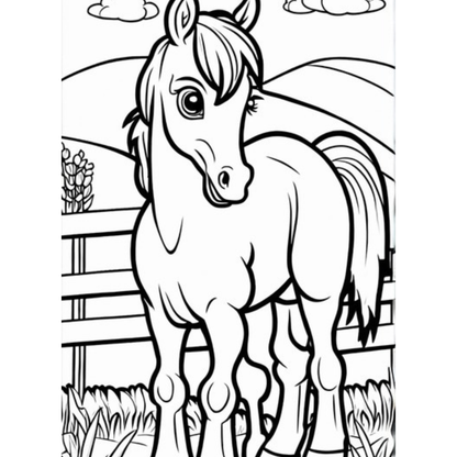 Farm Animals Coloring Book