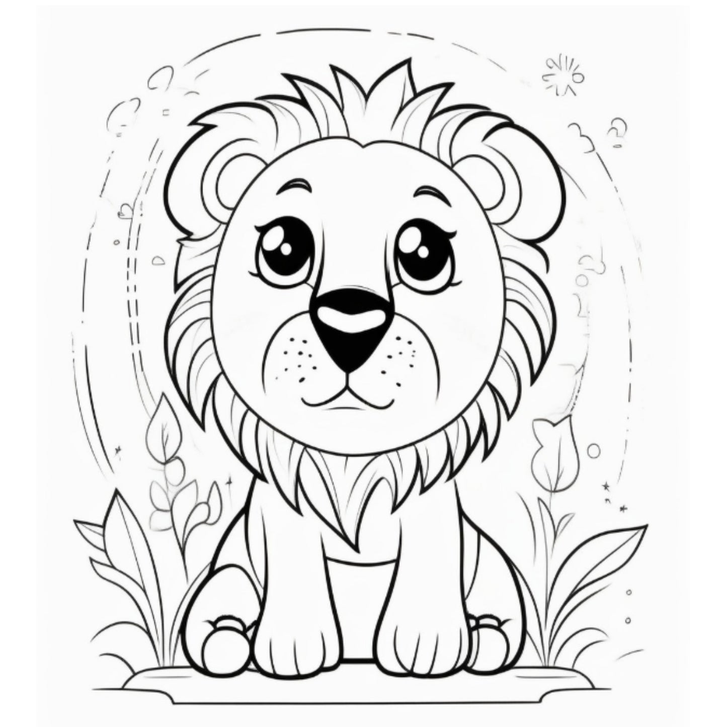 Lion Coloring Book