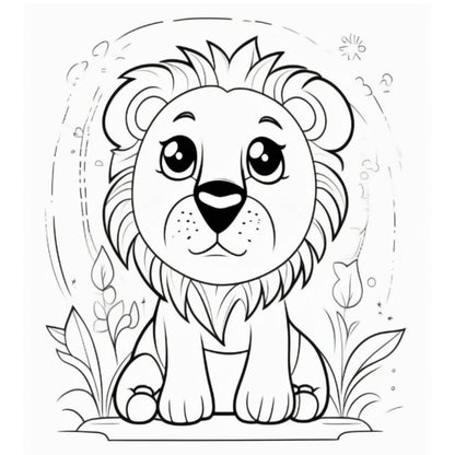 Lion Coloring Book