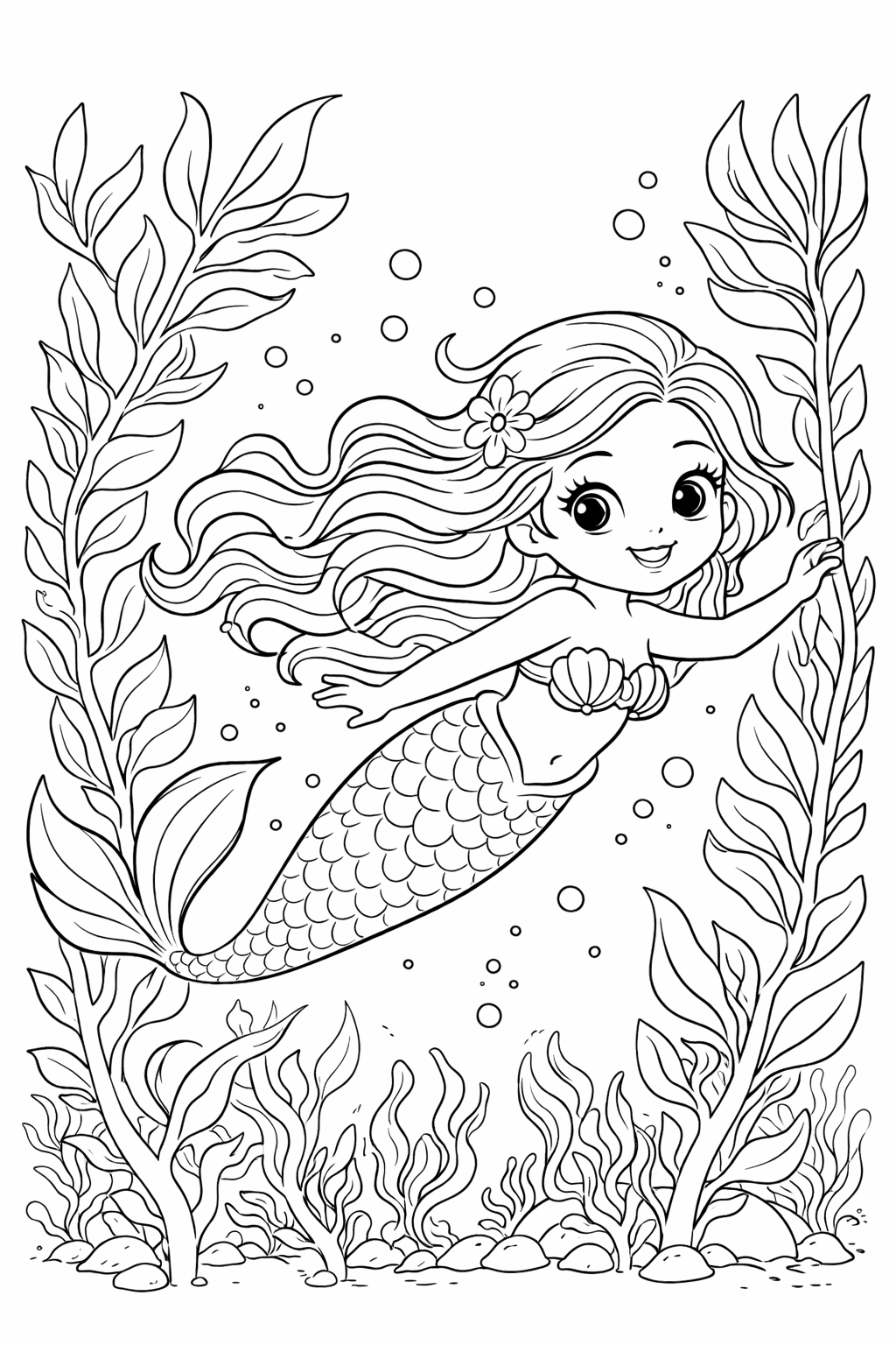 Mermaid Coloring Book