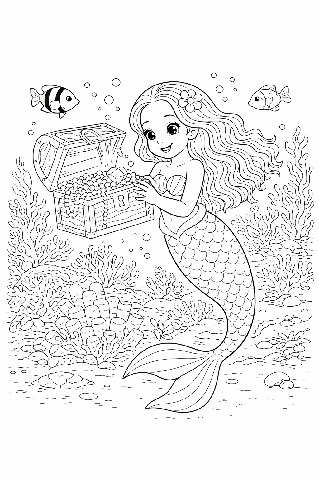 Mermaid Coloring Book
