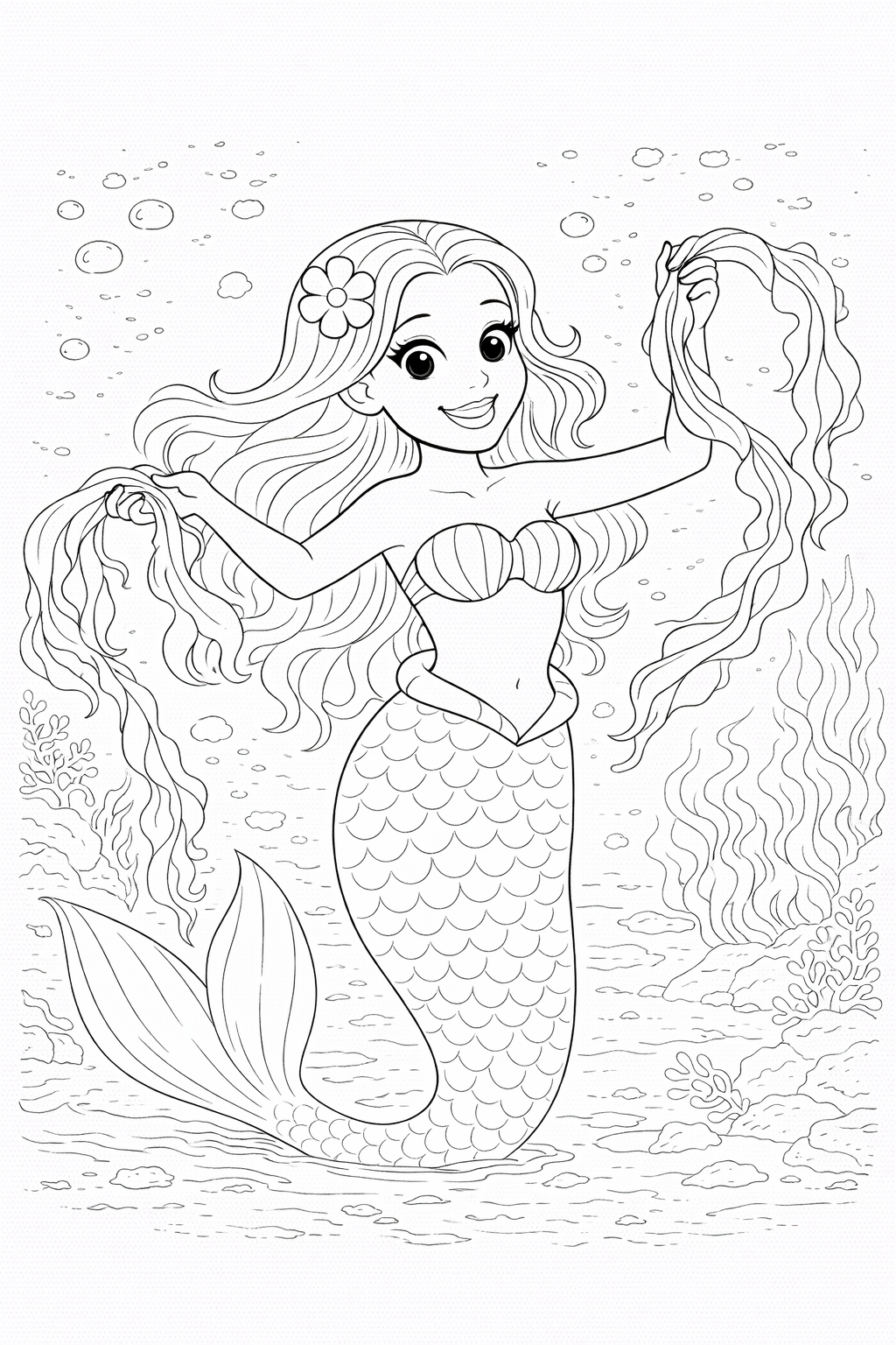 Mermaid Coloring Book