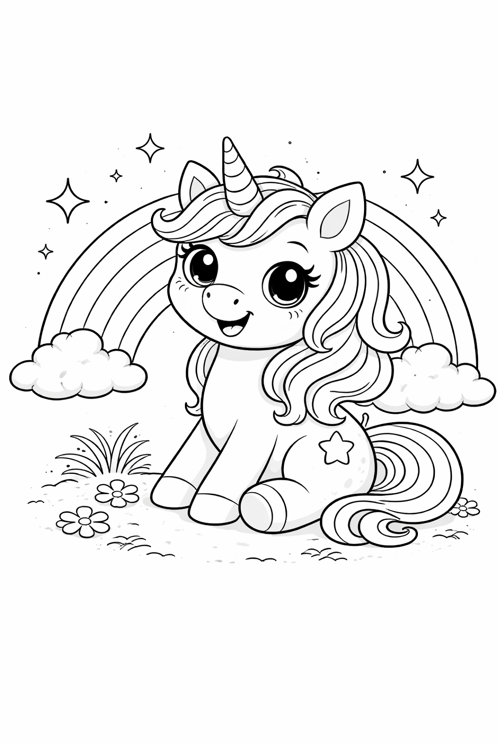Unicorn Coloring Book for Kids Ages 4–8 (Easy, Fun & Frustration-Free Coloring)
