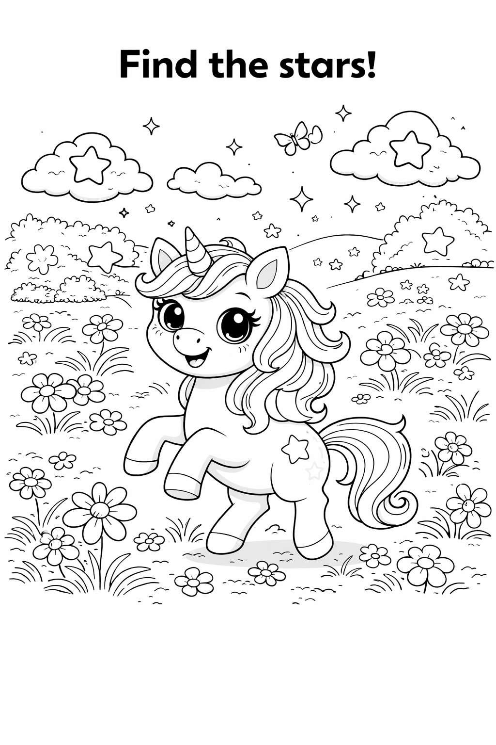 Unicorn Coloring Book for Kids Ages 4–8 (Easy, Fun & Frustration-Free Coloring)