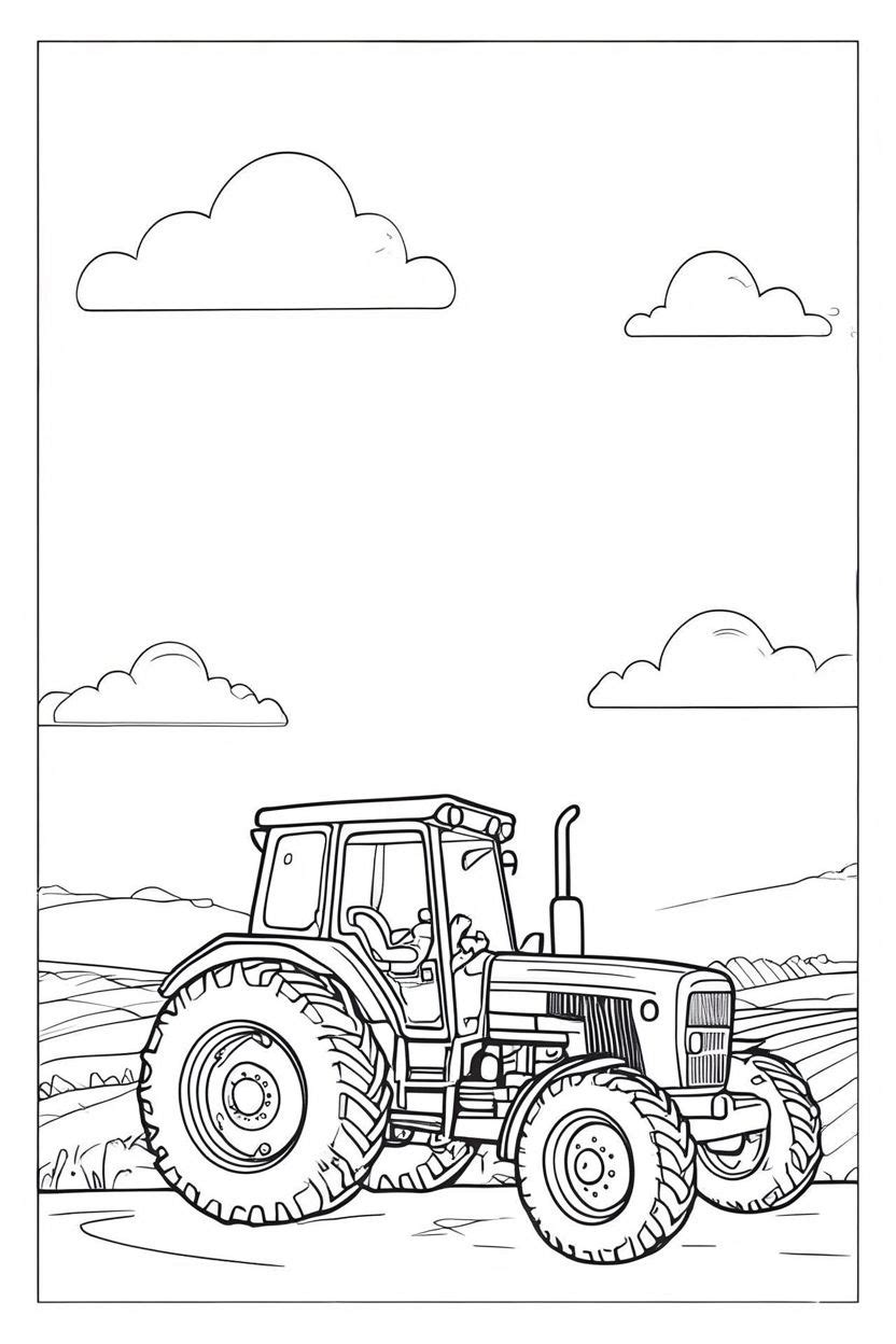 Tractor Coloring Book
