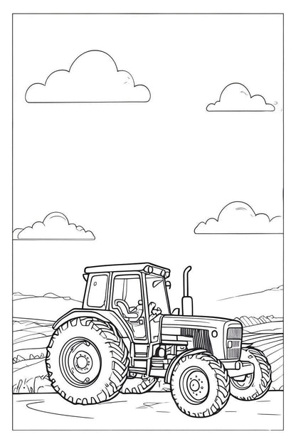 Tractor Coloring Book