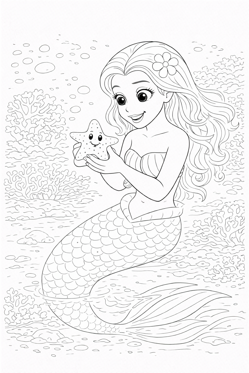 Mermaid Coloring Book
