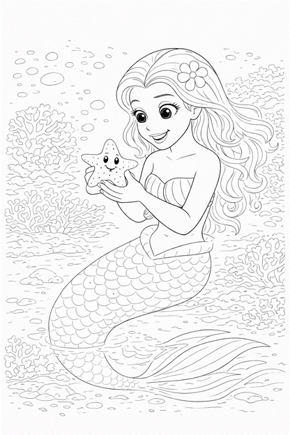 Mermaid Coloring Book