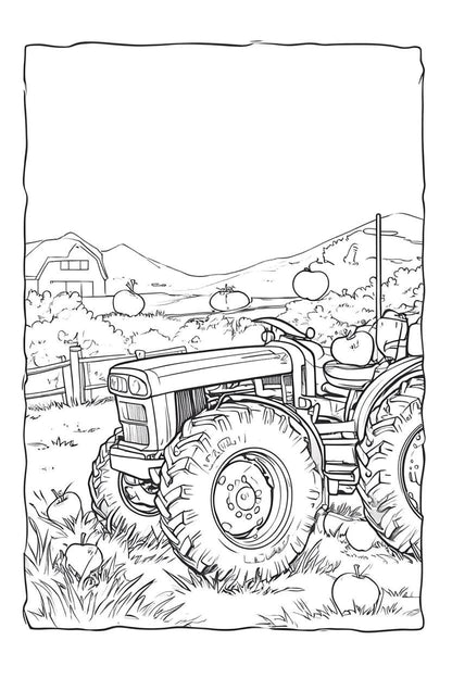 Tractor Coloring Book